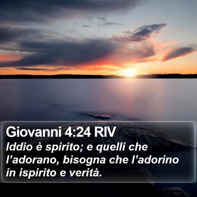Giovanni 4:24 RIV Bible Verse Image