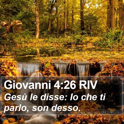 Giovanni 4:26 RIV Bible Verse Image