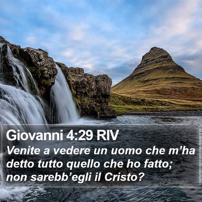 Giovanni 4:29 RIV Bible Verse Image