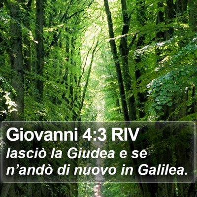 Giovanni 4:3 RIV Bible Verse Image