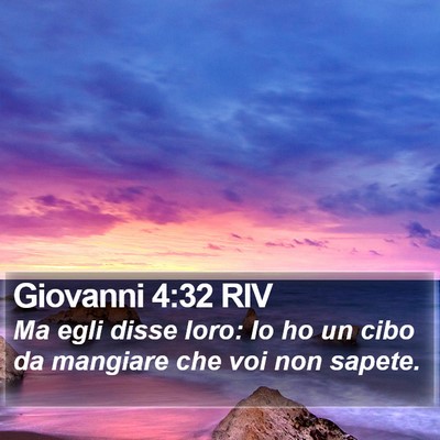 Giovanni 4:32 RIV Bible Verse Image