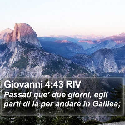 Giovanni 4:43 RIV Bible Verse Image