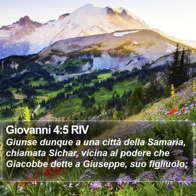 Giovanni 4:5 RIV Bible Verse Image