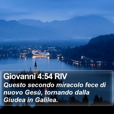 Giovanni 4:54 RIV Bible Verse Image