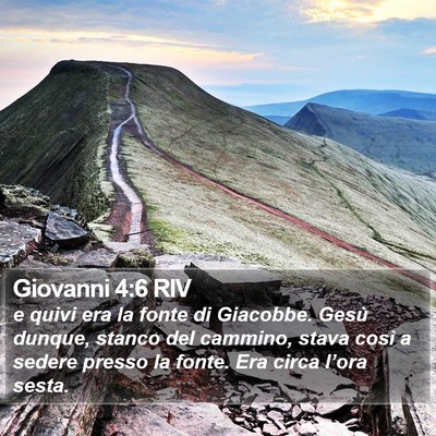 Giovanni 4:6 RIV Bible Verse Image