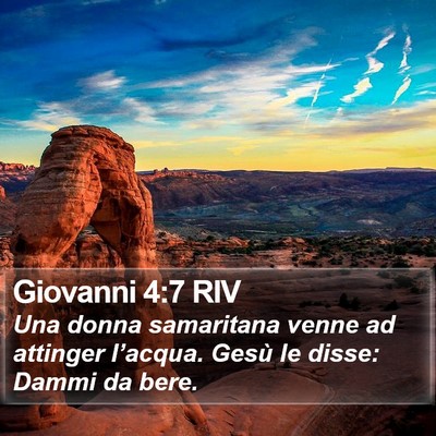 Giovanni 4:7 RIV Bible Verse Image