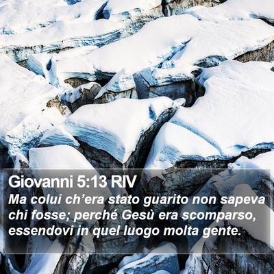 Giovanni 5:13 RIV Bible Verse Image