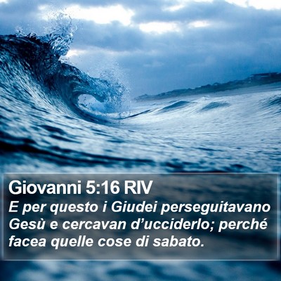 Giovanni 5:16 RIV Bible Verse Image