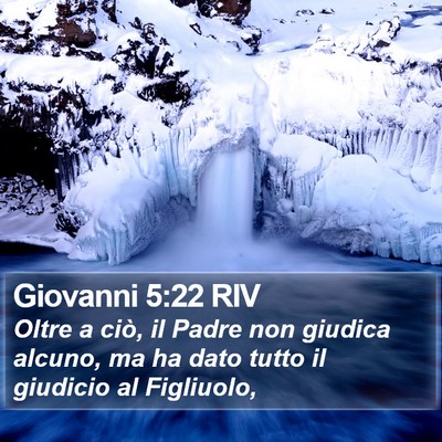 Giovanni 5:22 RIV Bible Verse Image
