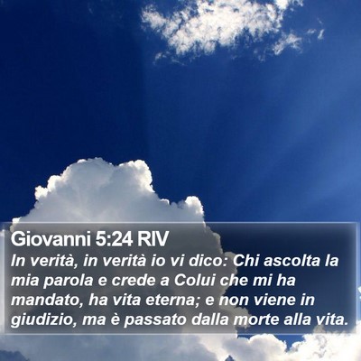 Giovanni 5:24 RIV Bible Verse Image