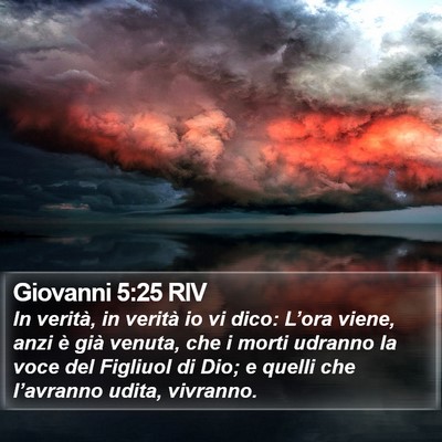 Giovanni 5:25 RIV Bible Verse Image