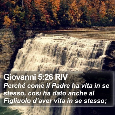 Giovanni 5:26 RIV Bible Verse Image
