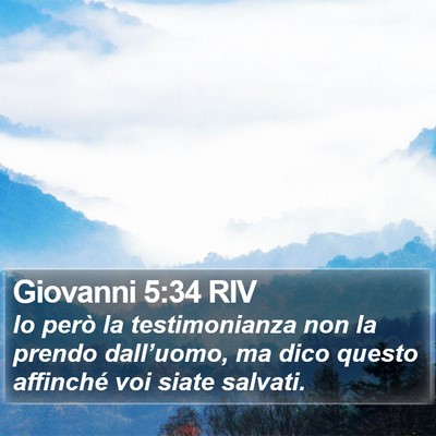 Giovanni 5:34 RIV Bible Verse Image