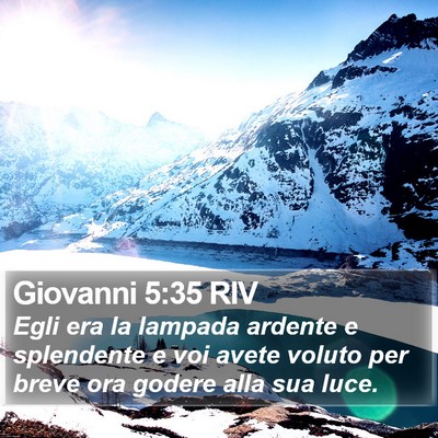 Giovanni 5:35 RIV Bible Verse Image