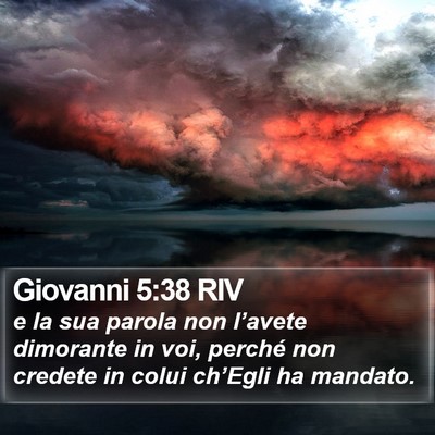 Giovanni 5:38 RIV Bible Verse Image