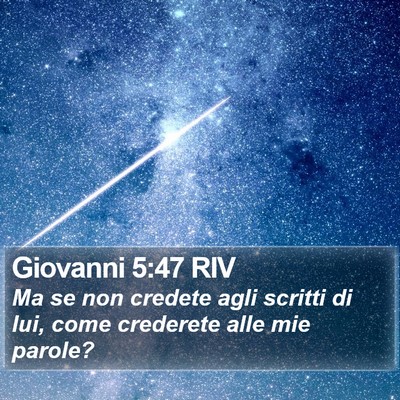 Giovanni 5:47 RIV Bible Verse Image