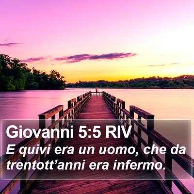 Giovanni 5:5 RIV Bible Verse Image