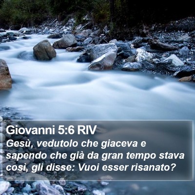 Giovanni 5:6 RIV Bible Verse Image