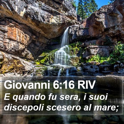 Giovanni 6:16 RIV Bible Verse Image