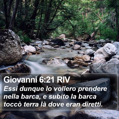 Giovanni 6:21 RIV Bible Verse Image