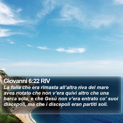 Giovanni 6:22 RIV Bible Verse Image