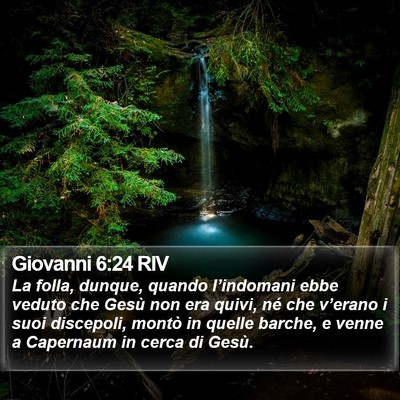 Giovanni 6:24 RIV Bible Verse Image