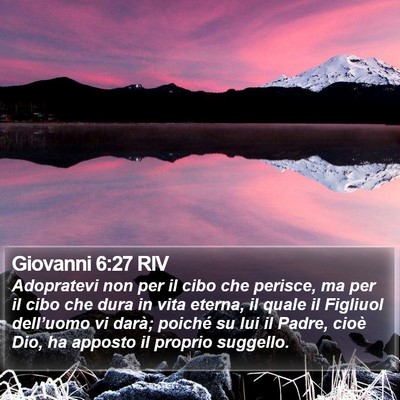 Giovanni 6:27 RIV Bible Verse Image