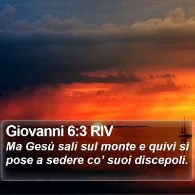 Giovanni 6:3 RIV Bible Verse Image