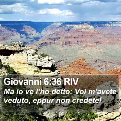Giovanni 6:36 RIV Bible Verse Image
