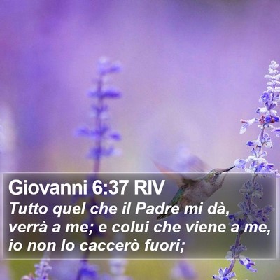 Giovanni 6:37 RIV Bible Verse Image