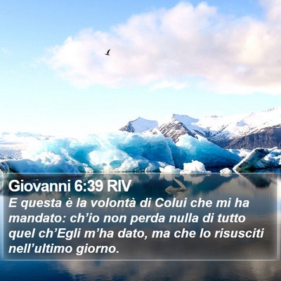 Giovanni 6:39 RIV Bible Verse Image