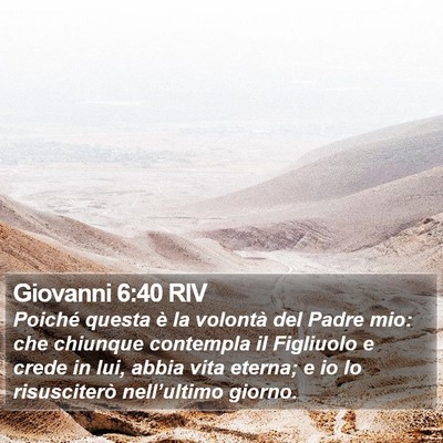Giovanni 6:40 RIV Bible Verse Image