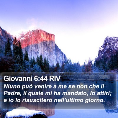 Giovanni 6:44 RIV Bible Verse Image