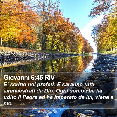 Giovanni 6:45 RIV Bible Verse Image