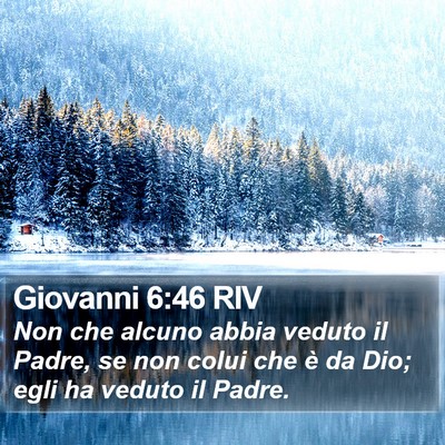 Giovanni 6:46 RIV Bible Verse Image
