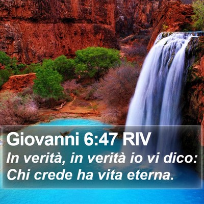 Giovanni 6:47 RIV Bible Verse Image