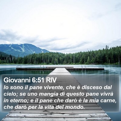 Giovanni 6:51 RIV Bible Verse Image