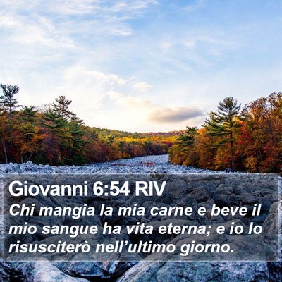 Giovanni 6:54 RIV Bible Verse Image