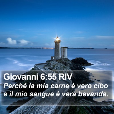 Giovanni 6:55 RIV Bible Verse Image