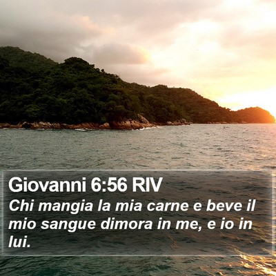 Giovanni 6:56 RIV Bible Verse Image