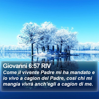 Giovanni 6:57 RIV Bible Verse Image