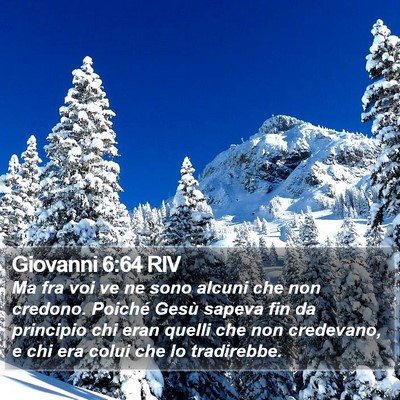 Giovanni 6:64 RIV Bible Verse Image