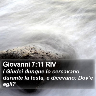 Giovanni 7:11 RIV Bible Verse Image