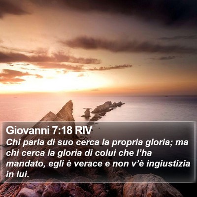 Giovanni 7:18 RIV Bible Verse Image