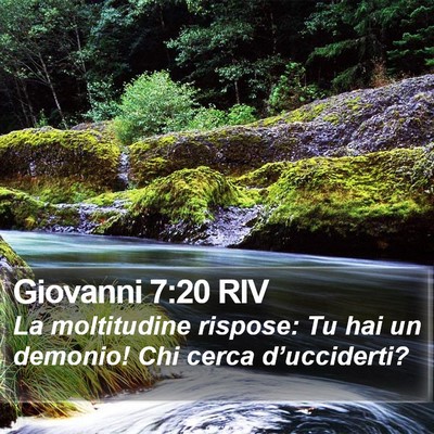 Giovanni 7:20 RIV Bible Verse Image