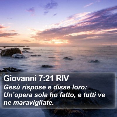 Giovanni 7:21 RIV Bible Verse Image