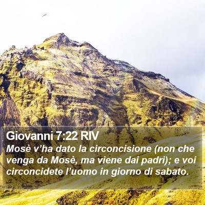 Giovanni 7:22 RIV Bible Verse Image