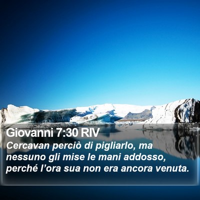 Giovanni 7:30 RIV Bible Verse Image