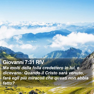 Giovanni 7:31 RIV Bible Verse Image