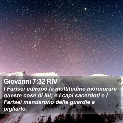 Giovanni 7:32 RIV Bible Verse Image